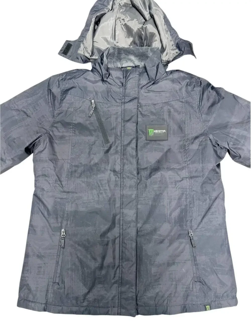 Monster Energy Insulated Hooded Jacket 2XL Grey